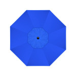 California Umbrella Venture Series ALTO908302-5401 Commercial Patio Umbrella, 9ft, Black Aluminum Pole with Push Lift and Fiberglass Ribs, Sunbrella 1A Pacific Blue Fabric