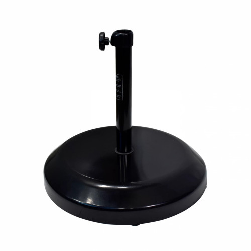 California CFMT172-BLACK Patio Umbrella Stand, (75)lb(s) Round, Steel Cover With Concrete Filling, Black