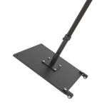 California CRL070-BLACK Patio Umbrella Base, (70)lb(s), Galvanized steel Plate with 12 inch Base Tube, Add-on Wheels, Black