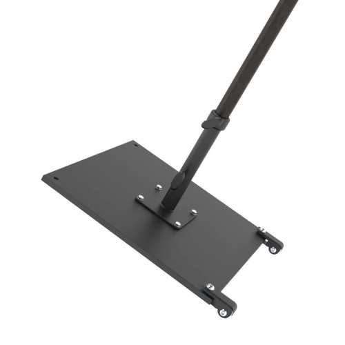 California CRL070-BLACK Patio Umbrella Base, (70)lb(s), Galvanized steel Plate with 12 inch Base Tube, Add-on Wheels, Black