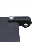 California CRL100-BLACK Patio Umbrella Base, (100)lb(s), Galvanized Steel Plate with 24 inch Base Tube, Add-on Wheels, Black