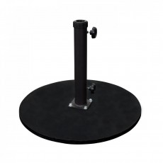 California CRLY903-BLACK Commercial Cast Iron Patio Umbrella Base, (95)lb(s), Round, Black
