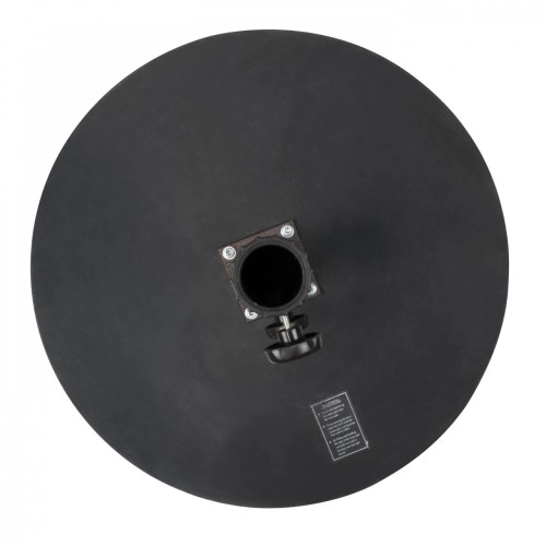 California CRLY903-BLACK Commercial Cast Iron Patio Umbrella Base, (95)lb(s), Round, Black