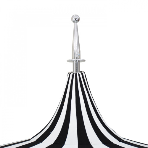California SMPT852174PD-0403 Pagoda Umbrella, 8.5ft, Matted White Aluminum Pole Push Lift System and Two Toned Canopy, Sunbrella 1A Jockey Red and Natural Fabric