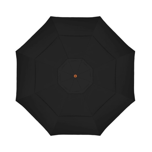 California Umbrella Madera Series STAF118202-5408-DWV Commercial Patio Umbrella, 11ft, Silmulation Oak Sturdy Aluminum Pole with Pulley Lift and Fiberglass Ribs, Sunbrella 1A Black Fabric