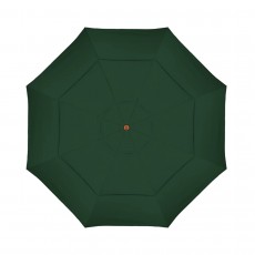 California Umbrella Madera Series STAF118202-5439-DWV Commercial Patio Umbrella, 11ft, Silmulation Oak Sturdy Aluminum Pole with Pulley Lift and Fiberglass Ribs, Sunbrella 1A Forest Green Fabric