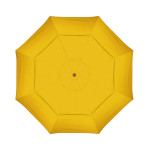 California Umbrella Madera Series STAF118202-5457-DWV Commercial Patio Umbrella, 11ft, Silmulation Oak Sturdy Aluminum Pole with Pulley Lift and Fiberglass Ribs, Sunbrella 1A Sunflower Yellow Fabric
