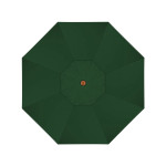 California Umbrella Madera Series STAF908202-5446 Commercial Patio Umbrella, 9ft, Silmulation Oak Sturdy Aluminum Pole with Deluxe Pulley Lift and Fiberglass Ribs, Sunbrella 1A Forest Green Fabric