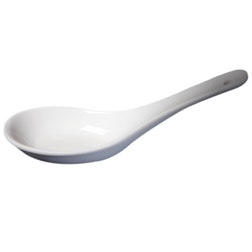 Cameo 210-08 Imperial With-Hole Soup Spoon, 5(L) inch, White Ceramic - 360 each