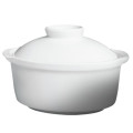 Cameo 210-40 9oz Imperial White Ceramic Soup Tureen with Lid, 32 each