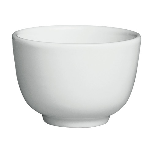 Cameo 210-49 4oz Imperial White Hong Kong Style Ceramic Tea Cup, 72 each