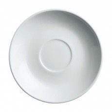 Cameo 210-49S Imperial White Ceramic Coffee Cup Round Saucer, 5 inch, 144 each
