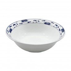 Cameo 255-164 Blue Lotus Cereal/Salad Bowl, 16oz, Round, White/Blue, Ceramic, 6(w) x 6(d) x 2-1/4(h) inch, 48 each