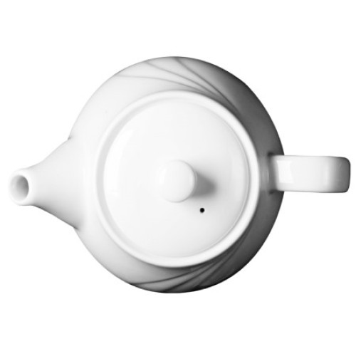 Cameo 301-14PL Bostonian White Ceramic Coffee / Teapot, 25oz, 4(H) inch,12 each