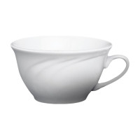 Cameo 301-90C Bostonian White Ceramic Low Cup, 8oz, 3-7/8 (W) x 2-3/8 (H) inch, 36 each