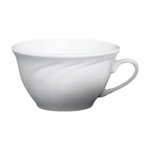 Cameo 301-90C Bostonian White Ceramic Low Cup, 8oz, 3-7/8 (W) x 2-3/8 (H) inch, 36 each