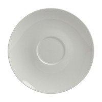 Cameo 610-1114S Dynasty Round Saucer, 7-1/4 inch, White Ceramic - 48 each
