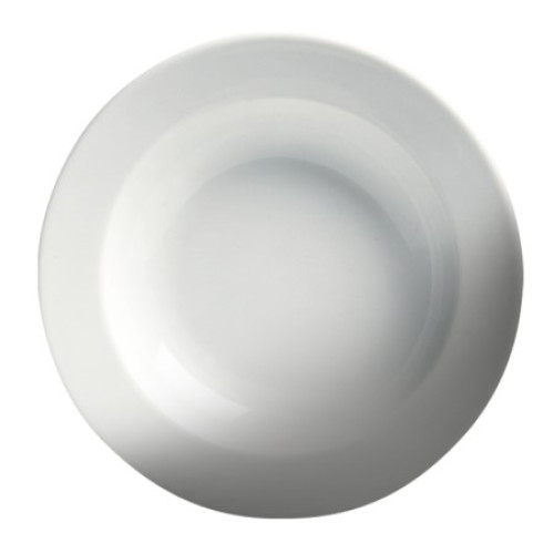 Cameo 610-112 Dynasty Deep Rim Plate, Round, Ceramic, 20oz, White, 11(w) x 11(d) x 2-7/8(h) inch, 12 each