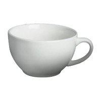 Cameo 610-77C Dynasty Cappuccino Cup, 8oz, Ceramic, White, 3-15/16(w) x 3-15/16(d) x 2-3/8(h) inch, 36 each