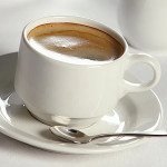 Cameo 610-80C Dynasty Tea/Coffee Cup, 8oz, White Ceramic, Stackable - 36 each