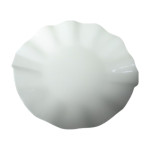 Cameo 700-101 Round Embossed Wary Platter, 10 inch, White Ceramic -  12 each