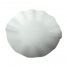 Cameo 700-101 Round Embossed Wary Platter, 10 inch, White Ceramic -  12 each