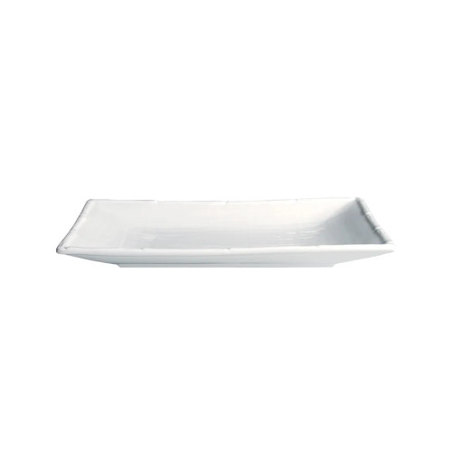 Cameo 700-123 Rectangular Embossed Platter, 8-1/2 inch, White Ceramic – 24 each