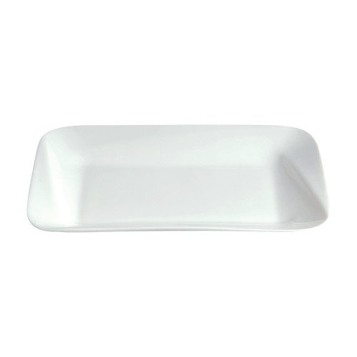 Cameo 707-93 Rectangular Slant Platter, 9 inch, White Ceramic – 24 each