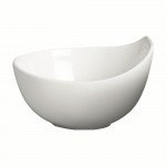 Cameo 710-0859 Drop Shape Bowl, 18oz, 5-5/8 inch, White Ceramic – 36 each