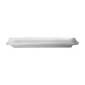 Cameo 710-103N Fusion Rectangular Coupe Platter, 10-1/2 inch, White Ceramic - 24 each