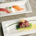 Cameo 710-93A Rectangular Rim Platter, 9 inch, White Ceramic - 24 each