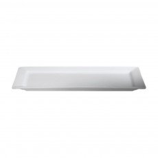 Cameo 710-93A Rectangular Rim Platter, 9 inch, White Ceramic - 24 each