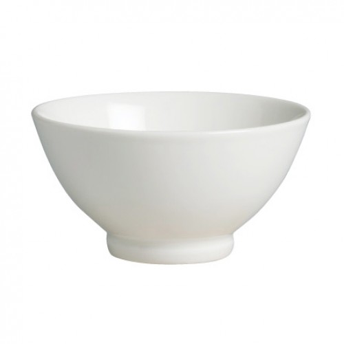 Cameo 710-144 Fusion Footed Bowl, 9oz, White Ceramic - 48 each