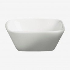 Cameo 710-1552 Square Sauce Dish, 4oz, 3-1/4 inch, White Ceramic - 144 each