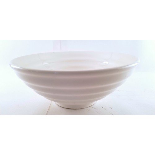 Cameo 710-194R Ramen Footed Bowl, 56oz, White Ceramic - 18 each
