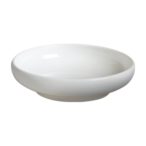 Cameo 710-32 Fusion Round Sauce Dish, 3oz, 3-3/8 inch, White Ceramic – 144 each