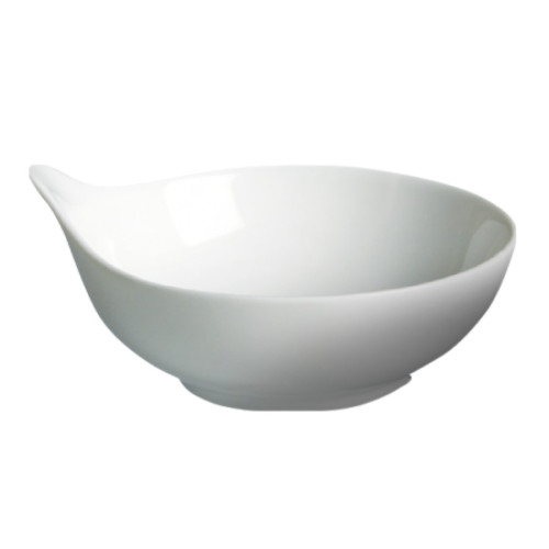 Cameo 710-59 Tempura Dipping Saucer, 6oz, 4-3/16 inch, White Ceramic - 48 each