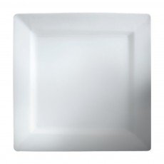 Cameo China 710-71 Fusion Square Rim Plate, 7-1/4 inch, Commercial China White Ceramic - 24 each