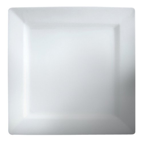 Cameo 710-61 Square Rim Plate, 6 inch, White Ceramic – 36 each