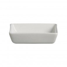 Cameo 710-875 Square Dish, 2oz, 3 inch, White Ceramic – 96 each