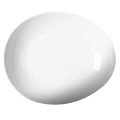 Cameo 710-G130 Ovation Egg Shape Plate, 13-5/16 inch, White Ceramic – 12 each