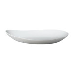 Cameo 710-G130 Ovation Egg Shape Plate, 13-5/16 inch, White Ceramic – 12 each