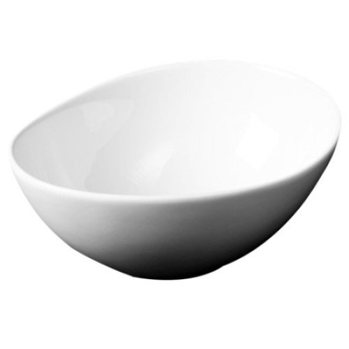 Cameo 710-G75 Ovation Egg Shape Bowl, 28oz, 7-1/2 inch, White Ceramic – 24 each
