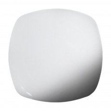 Cameo 712-101N Square Coupe Plate, 10-1/4 inch, White Ceramic – 12 each