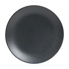 Cameo 910-21061N Onyx Round Coupe Plate, 6 inch, Black Ceramic - 72 each