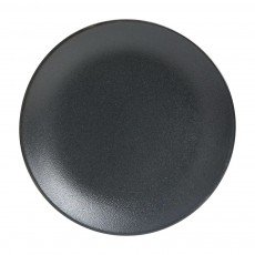 Cameo 910-210101N Onyx Round Coupe Plate, 10-1/4 inch, Black Ceramic - 24 each