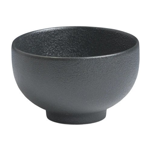 Cameo 910-210L99 Onyx Round Footed Bowl, 11oz, 4-1/2 inch, Black Ceramic - 48 each