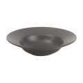 Cameo 910-610V102 Onyx V-Type Soup Plate, 16oz, Round, Deep, Ceramic, Black, Vitrified Glaze, 9-3/4(w) x 9-3/4(d) x 2-3/4(h) inch, 24 each