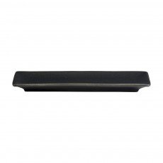 Cameo 910-710123F Onyx Rectangular Platter, 12 inch, Black Ceramic - 18 each