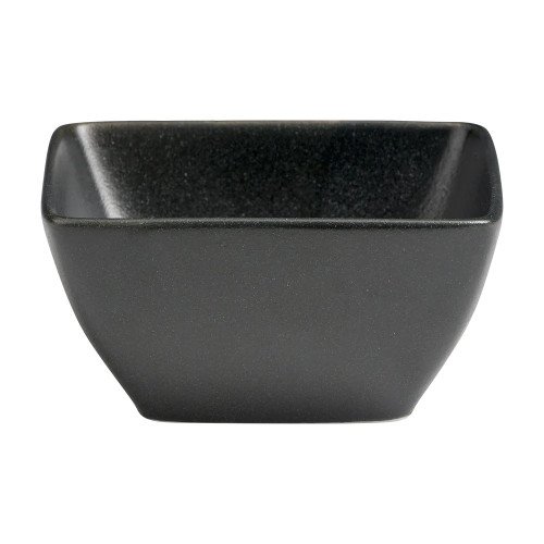 Cameo 910-71054 Onyx Square Bowl, 12oz, 4-1/2 inch,  Black Ceramic - 36 each